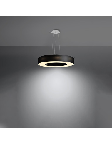 Żyrandol SATURNO SLIM 50 czarny