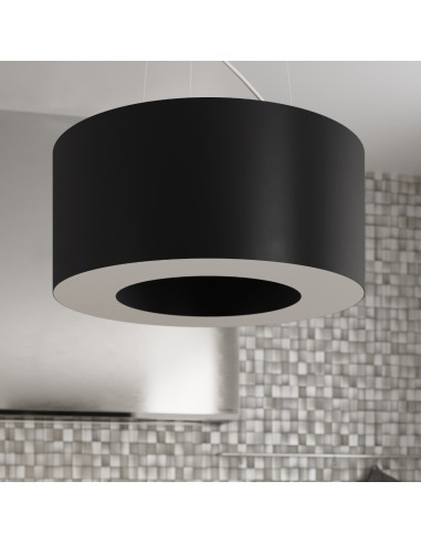 Żyrandol SATURNO 90 czarny