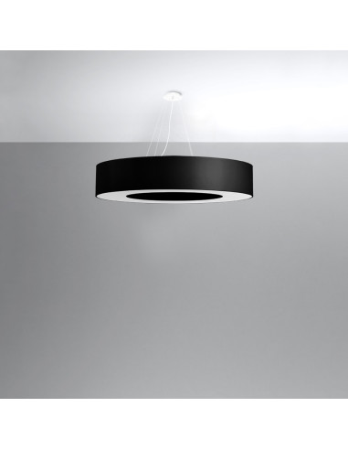 Żyrandol SATURNO 90 czarny