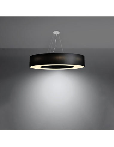 Żyrandol SATURNO 90 czarny