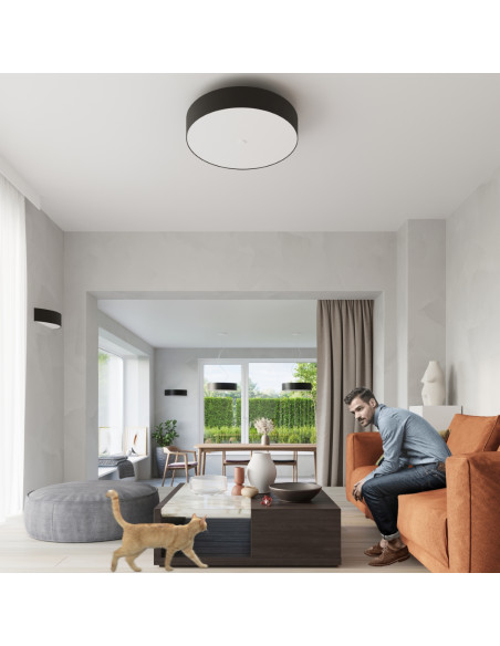 Plafon SKALA 70 czarny