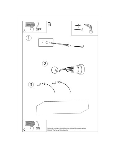Kinkiet ceramiczny TAUGAN
