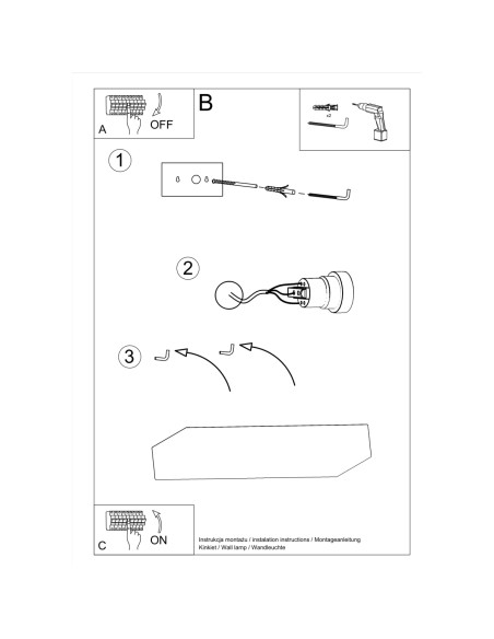 Kinkiet ceramiczny TAUGAN