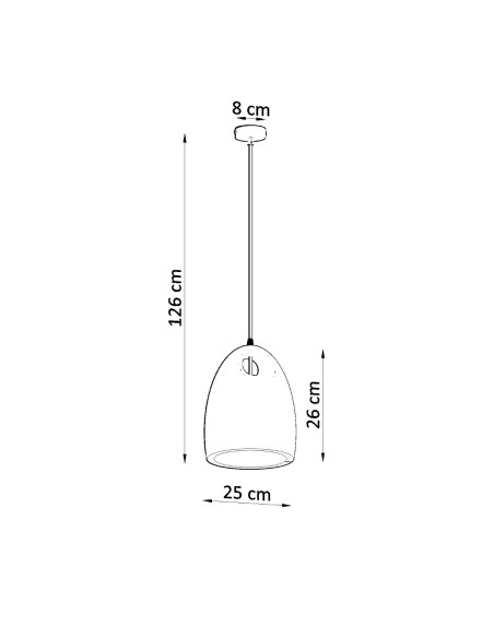 Lampa wisząca ceramiczna BUKANO