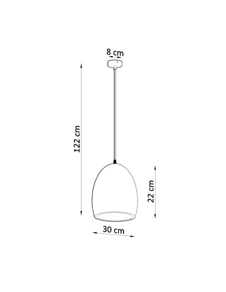 Lampa wisząca ceramiczna FLAWIUSZ