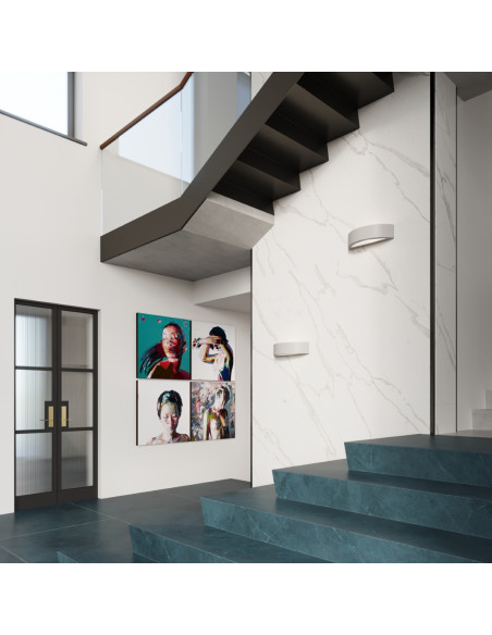 Kinkiet ceramiczny ATENA szary