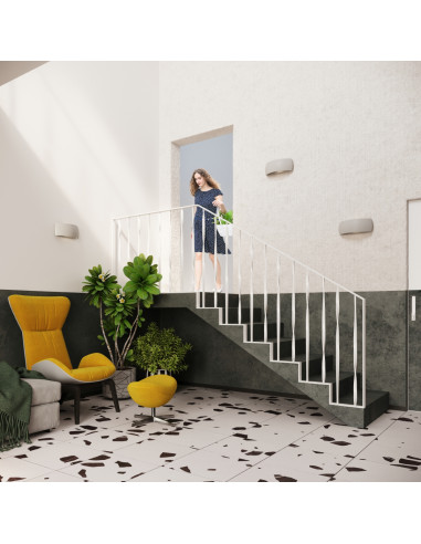 Kinkiet ceramiczny PONTIUS szary