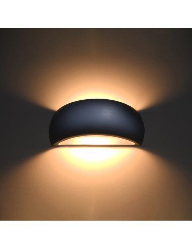 Kinkiet ceramiczny PONTIUS szary