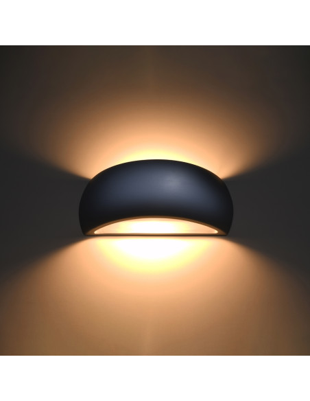 Kinkiet ceramiczny PONTIUS szary