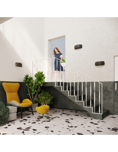 Kinkiet ceramiczny PONTIUS czarny