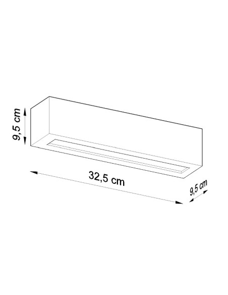 Kinkiet ceramiczny VEGA czarny