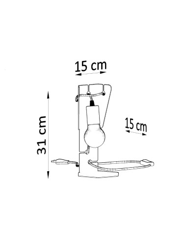 Lampa biurkowa ARBY biała