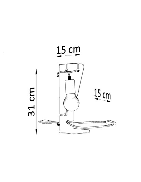 Lampa biurkowa ARBY biała