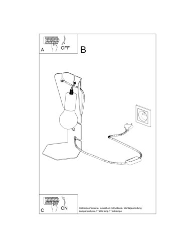 Lampa biurkowa ARBY biała