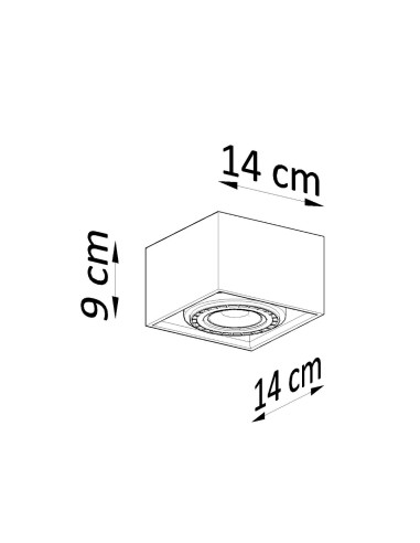Plafon QUATRO 1 beton