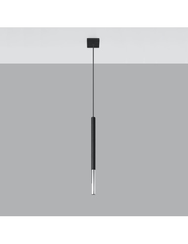 Lampa wisząca MOZAICA 1 czarny/chrom