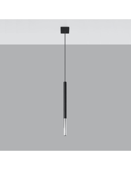 Lampa wisząca MOZAICA 1 czarny/chrom