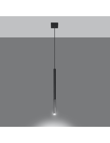 Lampa wisząca MOZAICA 1 czarny/chrom