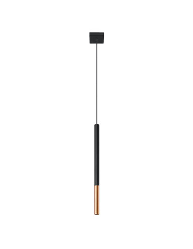 Lampa wisząca MOZAICA 1 czarny/miedź