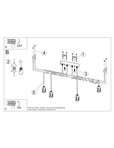 Żyrandol SALAMANCA 4
