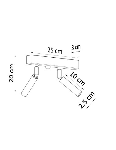 Plafon EYETECH 2 biały