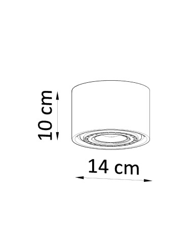 Plafon BASIC 1 naturalne drewno