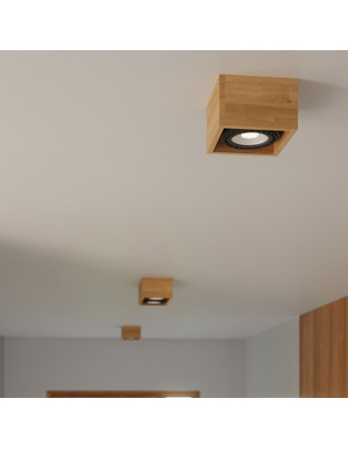 Plafon QUATRO 2 naturalne drewno