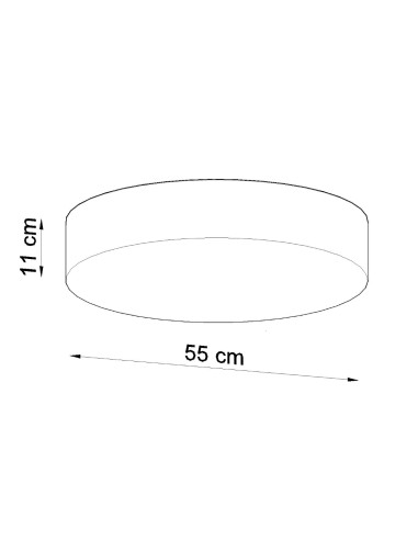 Plafon ARENA 55 czarny