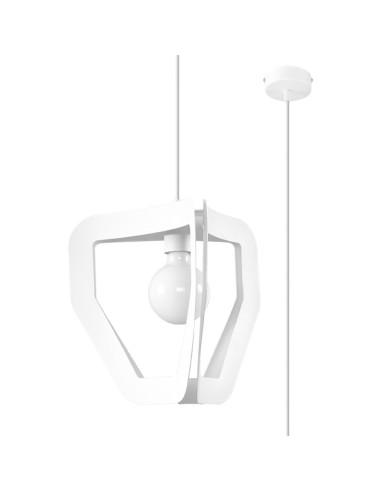 Lampa wisząca TRES biała