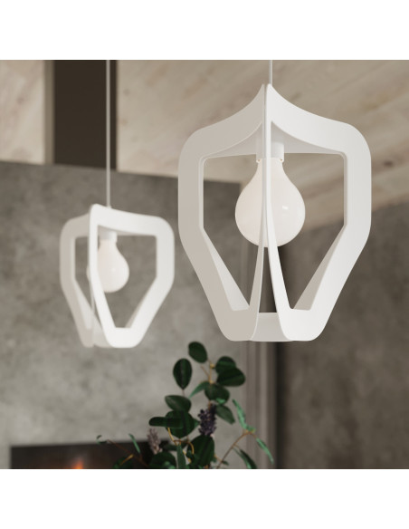 Lampa wisząca TRES biała