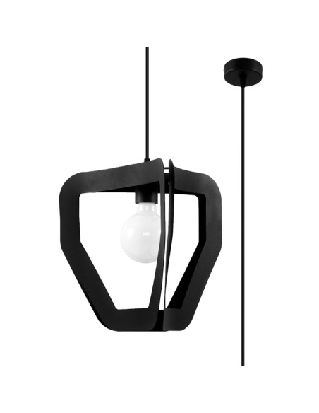 Lampa wisząca TRES czarna
