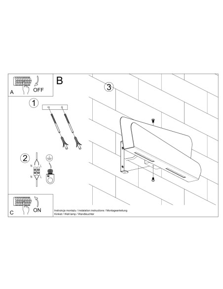 Kinkiet BASCIA biały
