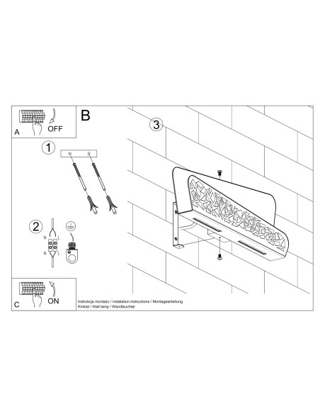 Kinkiet ALIZA biały