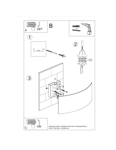 Kinkiet MAGNUS czarny