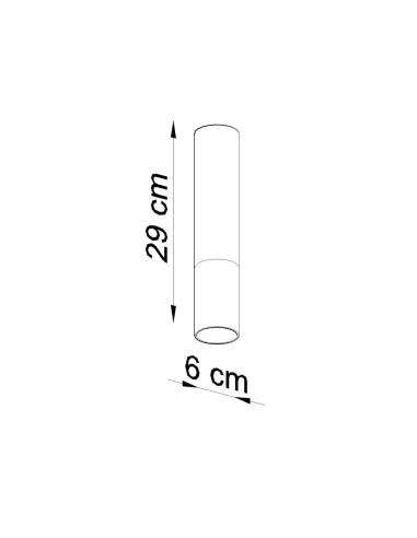 Plafon LOOPEZ czarny/miedź