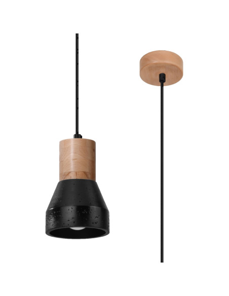 Lampa wisząca QUBIC czarna