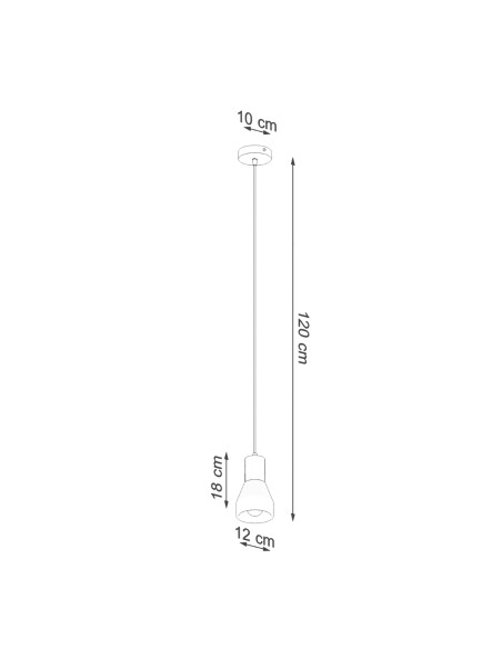 Lampa wisząca QUBIC szara