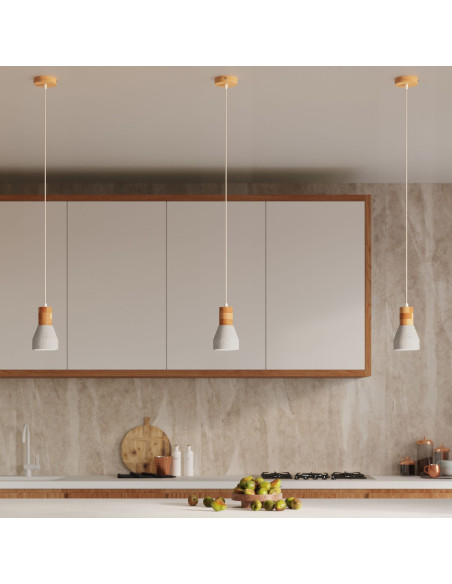 Lampa wisząca QUBIC szara