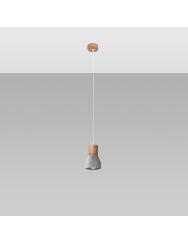 Lampa wisząca QUBIC szara
