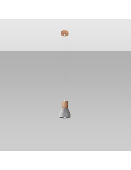 Lampa wisząca QUBIC szara