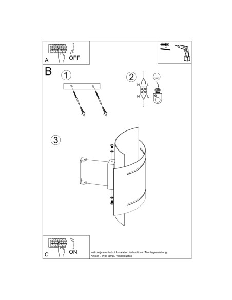 Kinkiet HESTIA biały