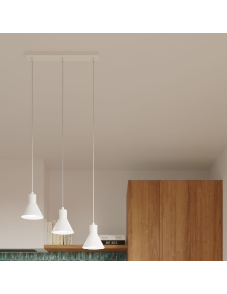 Lampa wisząca TALEJA 3 biała [E27]