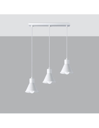 Lampa wisząca TALEJA 3 biała [E27]