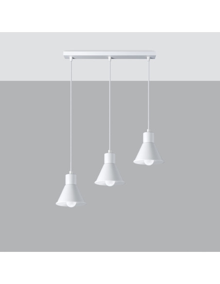 Lampa wisząca TALEJA 3 biała [E27]