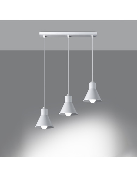 Lampa wisząca TALEJA 3 biała [E27]