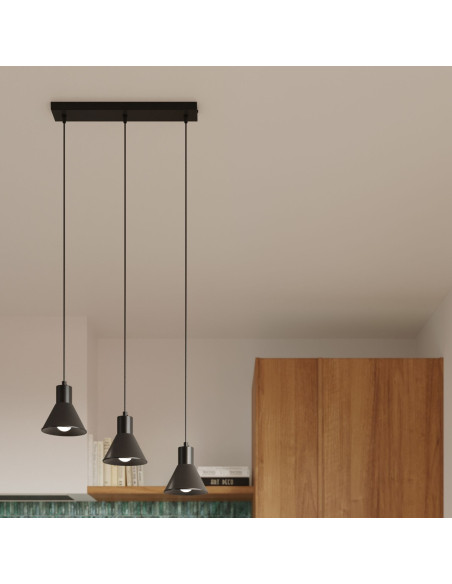Lampa wisząca TALEJA 1 czarna [E27]