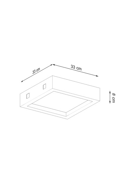 Plafon RIZA beton