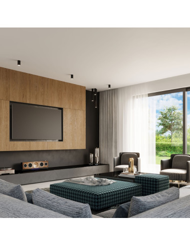 Plafon LAGOS 60 czarny