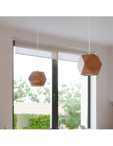 Lampa wisząca WOODY naturalne drewno