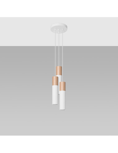 Lampa wisząca PABLO 3P biała
